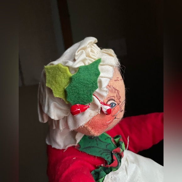 Annalee Mobilitee Dolls 1971 Mrs Claus 18" Posable Christmas Shelf Sitter USA - Picture 4 of 7